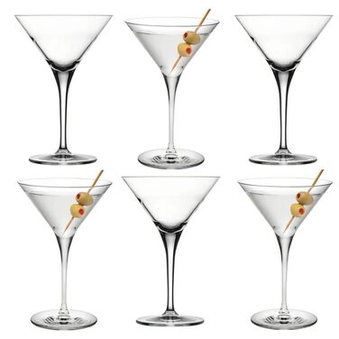 Набір келихів для Мартіні, 6 шт, 175 мл, без свинцю, придатні для миття в посудомийній машині. Келихи для Cosmopolitan, келихи для коктейлів, келихи для вечірок (люкс набір 6 шт)