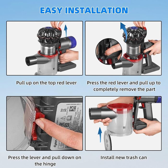 Контейнер для пилу Dyson V7 V8 SV11 SV10 (967699-01) - Оригінальна запчастина