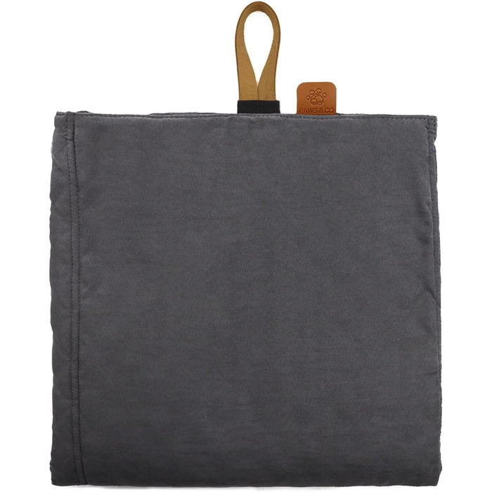 Килимок для собак Paws&Co: портативний, складний, 75x50 см (Сірий)