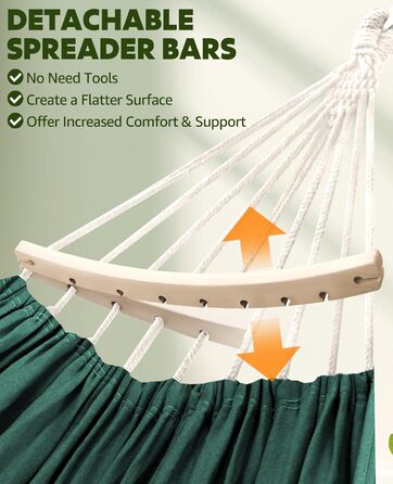 Гніздо-гамак з бавовни Chihee: м'який, дихаючий, для кемпінгу, 300 кг, з подушкою та стропами