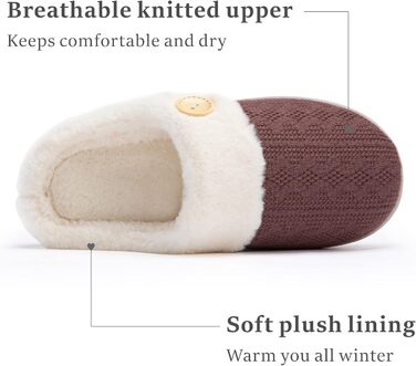 Чантомoo Домашні тапочки для жінок, зручні, з піною Memory Foam, плюшеві, теплих кольорів (зелені, фіолетові), антиковзка підошва, для дому та вулиці