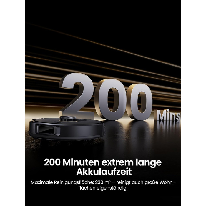 Робот-пилосос Proscenic Q20Plus з функцією миття, 10000Pa, 200хв, бездротовий, з автоматичним випорожненням, 3-в-1 для шерсті тварин, килимів та твердих поверхонь, чорний