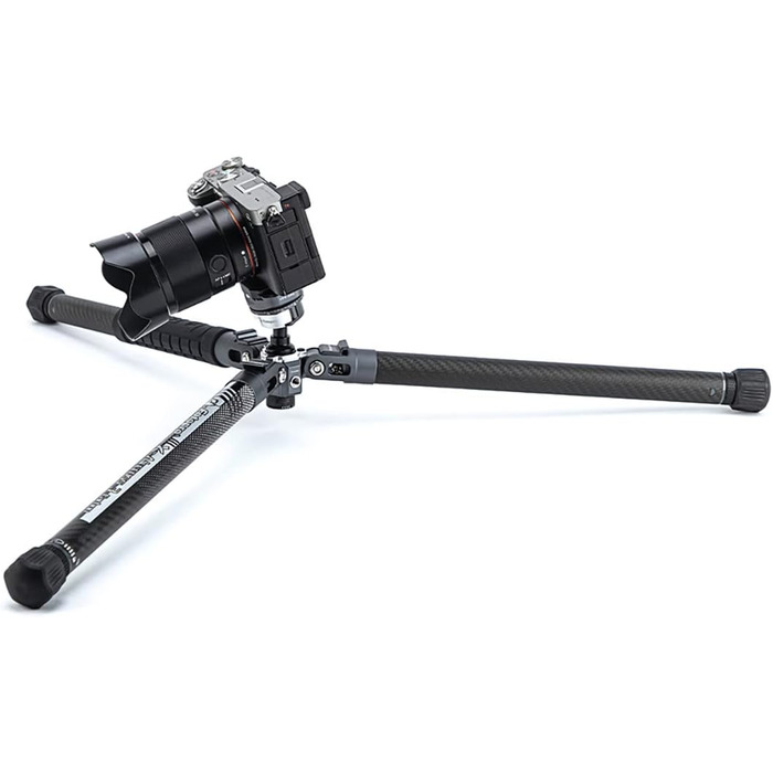 Штатив Fotopro X-Aircross 3 Lite з кульовою головкою, з вуглецевого волокна, висувний, для подорожей (сірий)
