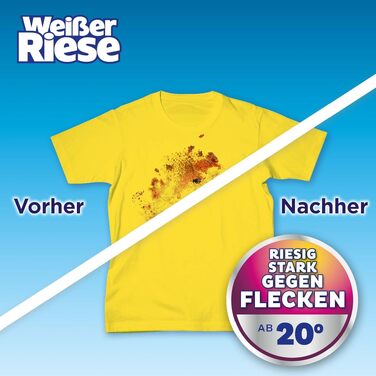 Пральний порошок Weißer Riese Color для кольорових речей, ефективний проти плям, активний від 20°C, 90 прань