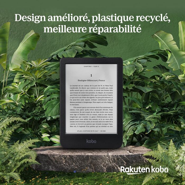 Kobo Clara BW: eReader з 6-дюймовим сенсорним екраном, ComfortLight PRO, підтримка аудіокниг, водонепроникність, 16 ГБ, чорний