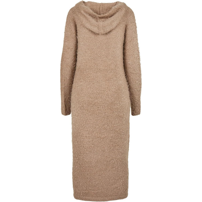 Кардиган жіночий з капюшоном та пір'ям Urban Classiс, чорний (XS, Softtaupe)