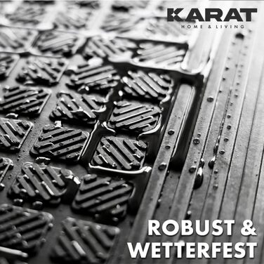 Гумові килимки на сходи KARAT - набір 5 шт. Антиковзкі, для вулиці, 30x120 см