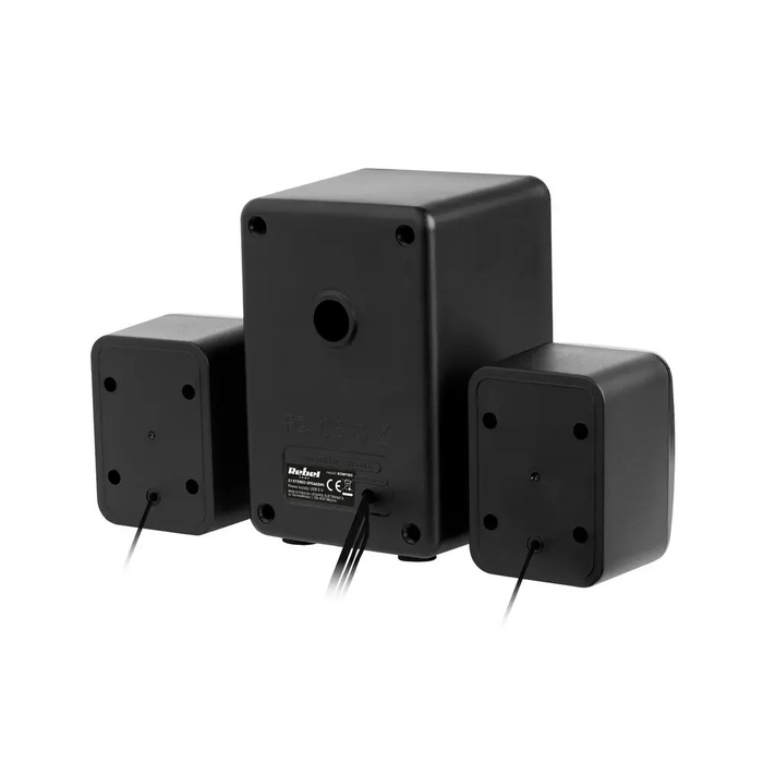 Акустична система 2.1 Rebel Comp CS-50, 6 Вт, чорна