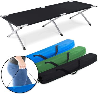GOODS+GADGETS Folding Army Field Bed - Aluminum