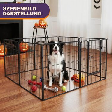 Вольєр для цуценят, 60 см, для дому та вулиці, 8 штук (80W x 80H)