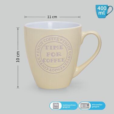 Jumbo Mug Set of 6 with 