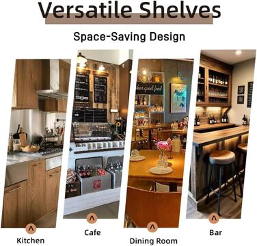 Настінна вітрина для вина Woskar, металева з тримачами для скла, 123,4 x 55 x 25 см, золота