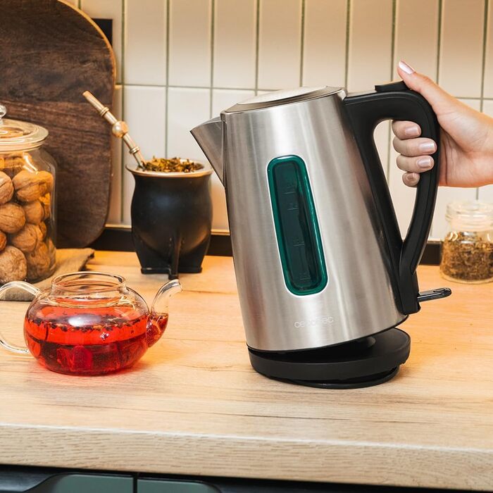 Електричний чайник Cecotec Thermosense 210 Steel, 1.7 л, 2200 Вт, нержавіюча сталь