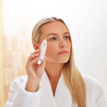 Електричний пристрій для видалення волосся Remington BareMe WFS200: 2-в-1 (рашер та тример для брів), для обличчя (верхня губа, підборіддя, щоки), водостійкий, з LED-підсвічуванням, USB-C, щітка, захисна кришка