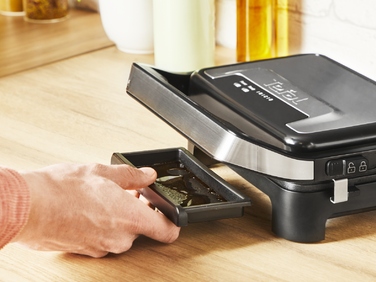 Електричний контактний гриль Tefal GC270D10, сріблястий/сірий, 1000 Вт