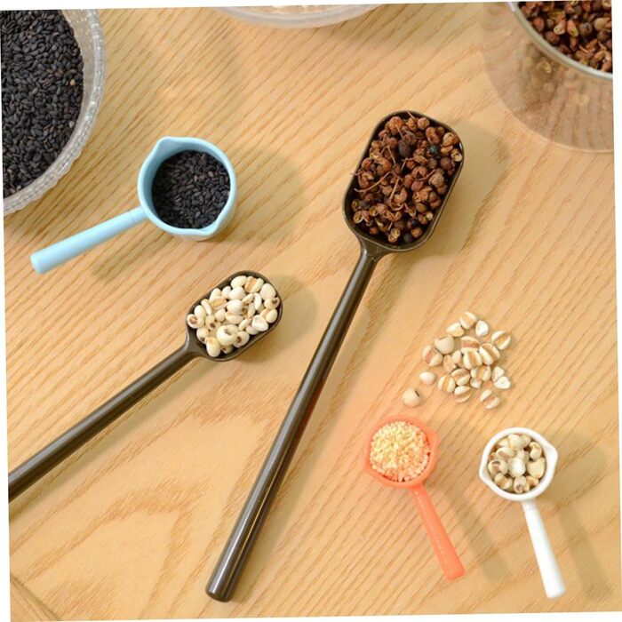 LIFKOME 4-Piece Kitchen Utensil Liquid Mixing Rod Measuring Cup for Liquids Milk Powder Spoon Nested Measuring Cups Vintage Measuring Spoon Stirring Stick Salt Spoon Baby