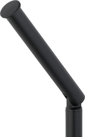 Набір для ванної кімнати Relaxdays, нержавіюча сталь, 68 x 22 см, підставка для туалетного паперу, щітка для унітазу з тримачем, чорний колір