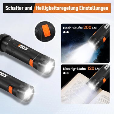 Ліхтарик на шию магнітний для читання ZOOI - подарунок для чоловіків, тата на День батька, оригінальний презент