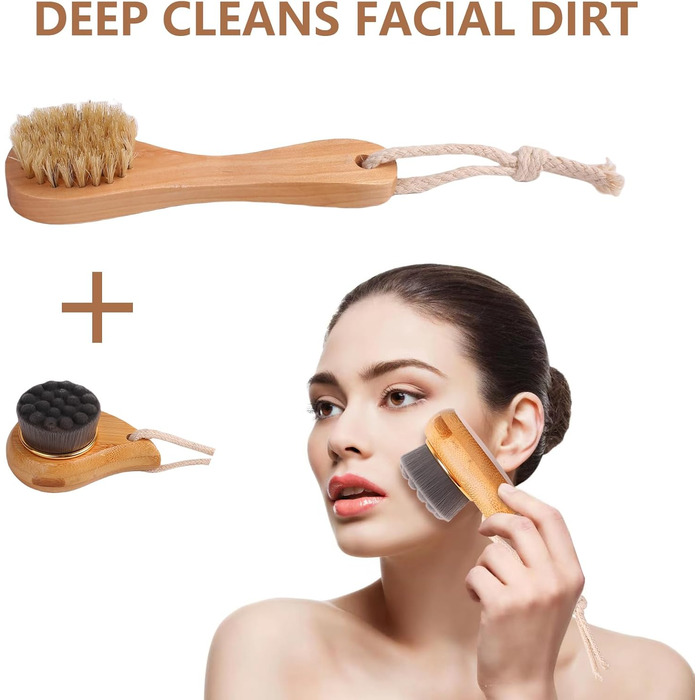 Набір для масажу тіла: щітка для спини, душова щітка, щітка для ніг з пемзою, щітка для обличчя. Для пілінгу та масажу всього тіла.