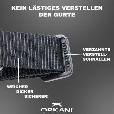 Шлейка для собак ORKANI Bravo 2025 - преміум, не тягне, з безпечним замком, дихаюча, м'яка, для маленьких, середніх та великих собак (S)