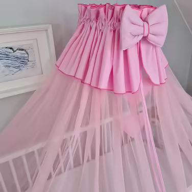 Mosquito Net, Canopy, Solid Chiffon Chiffon Canopy 480cm (Pink)