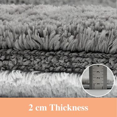 Килимок для ванної кімнати Wyewye з мікрофібри, супер вбираючий, сірий, 40 x 60 см