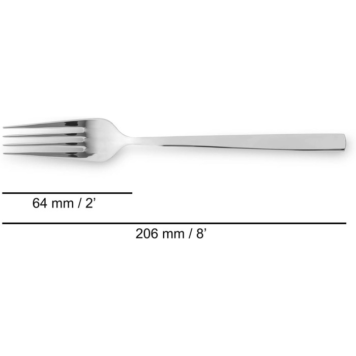 Набір столових приборів ARCOS Capri 24 предмети: ложки, виделки, ножі, десертні ложки - срібний, для 6 осіб