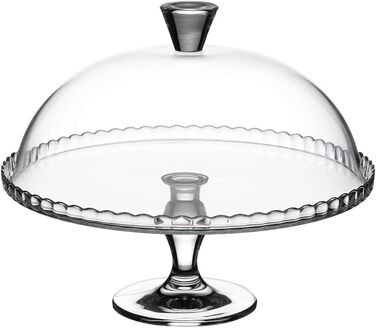Пасубаче Патісері 95200 - Тортниця зі ніжкою та кришкою, скло 25.4 см