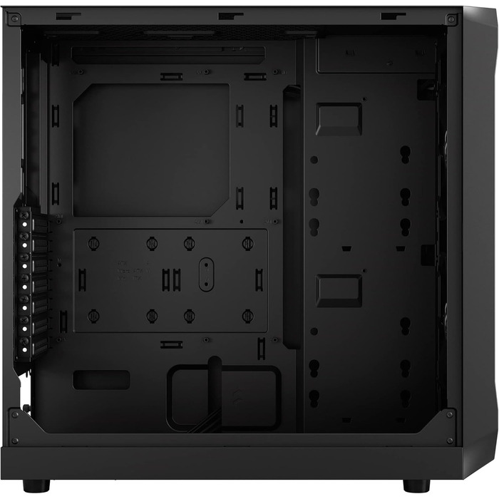 Корпус для ПК Fractal Design Focus 2 Black з темним склом та сітчастою передньою панеллю. В комплекті 2 вентилятори 140 мм. ATX