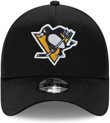 Кепка бейсболка New Era 9Forty A-Frame NHL Pittsburgh Penguins чорна, оригінальна, для шанувальників хокею