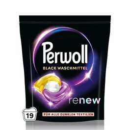 Капсули для прання Perwoll Renew Caps Black для темного одягу, All-in-1, відновлення кольору та волокон, 80 прань (2 x 40)