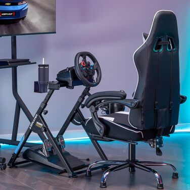 Ігровий стійка-держак для керма GTPLAYER Racing Wheel Stand з кріпленням для КПП V1 V2, регульований нахил, для PS4, Xbox, PC (Синій)