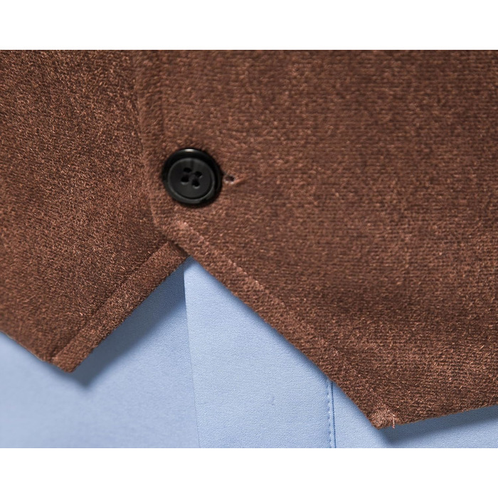 Чоловіча жилетка, формальна, без рукавів, V-подібний виріз, замша, бізнес-жилетка (L, хакі)