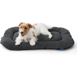 Килимок для собак BEDSURE середнього розміру - м'який, зручний, з неслизьким дном, 74x46 см, темно-сірий