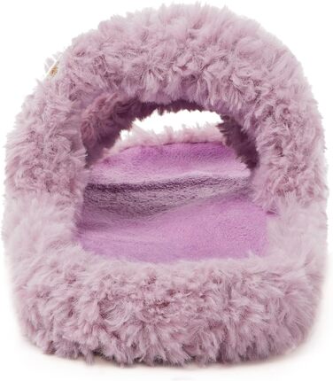 Домашні тапочки Dokela для жінок з меморі-піною, м'які, з штучним хутром, відкриті, легкі, з антиковзаючою підошвою, для дому, теплі, зручні, сліпони, 37/38 EU, фіолетові