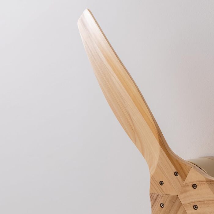 Вентилятор стельовий Cecotec EnergySilence Aero 5500 Aqua IronDarkWood Connected з мотором DC 40W, Wi-Fi, для дому та вулиці, 3 лопаті, 6 швидкостей, металік та темно-коричневий (золотий | дерево)