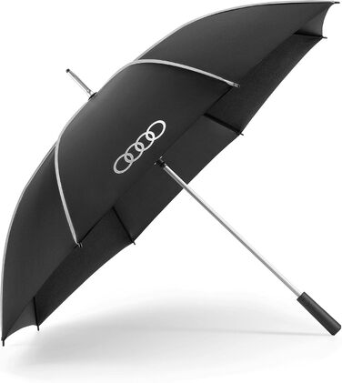 Audi 3122200100 Automatic Stick Umbrella - Black | Official Audi Umbrella