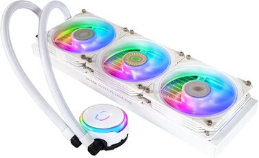 Система водяного охолодження Cooler Master MasterLiquid PL Flux 360 (білий) з 2 x 120mm вентиляторами та ARGB-контролером