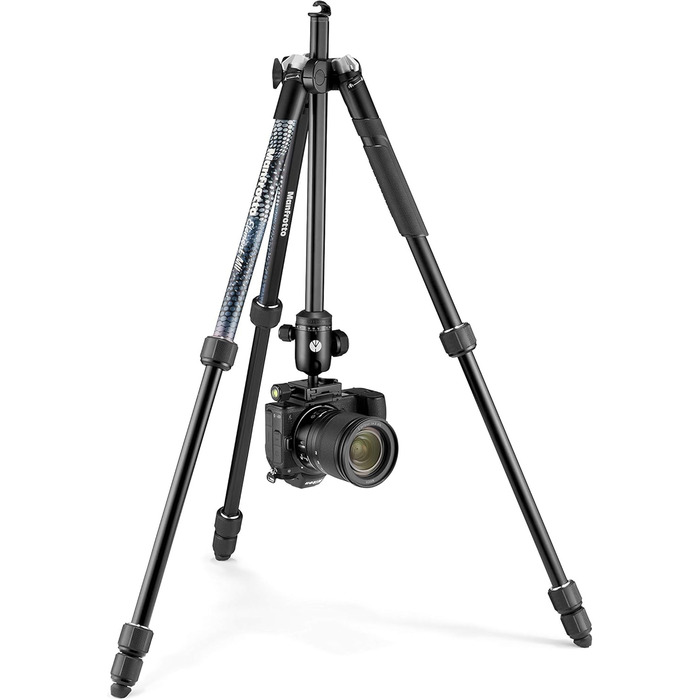 Штатив Manfrotto Element MII з алюмінію, чорний, 4 секції, BH - MKELMII4BK-BH