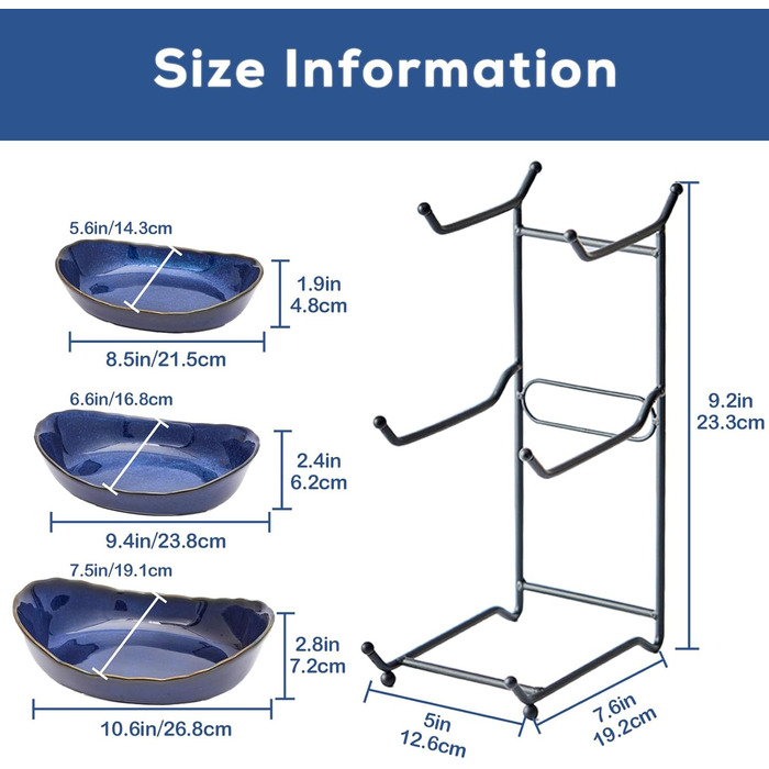 DUJUST Трирівнева етажерка для фруктів з кераміки, 3 яруси, сучасний дизайн, обпалена глазур, для кухні, зберігання фруктів, стабільна, придатна для миття в посудомийній машині