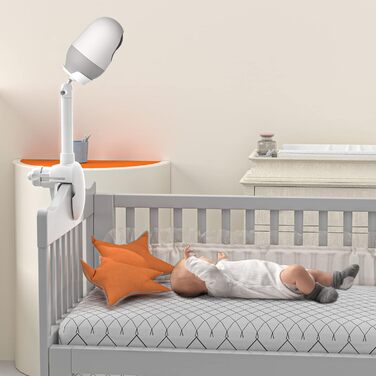 Кріплення для дитячого монітора Holaca, сумісне з Nooie Babyphone та камерами Nooie 2K, Wi-Fi (білий)
