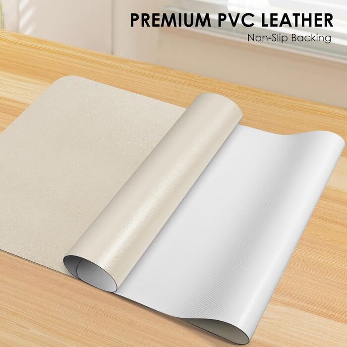 Підкладка на стіл Vicwe 120x60 см, жовта, з ПВХ, антиковзка, для офісу та дому