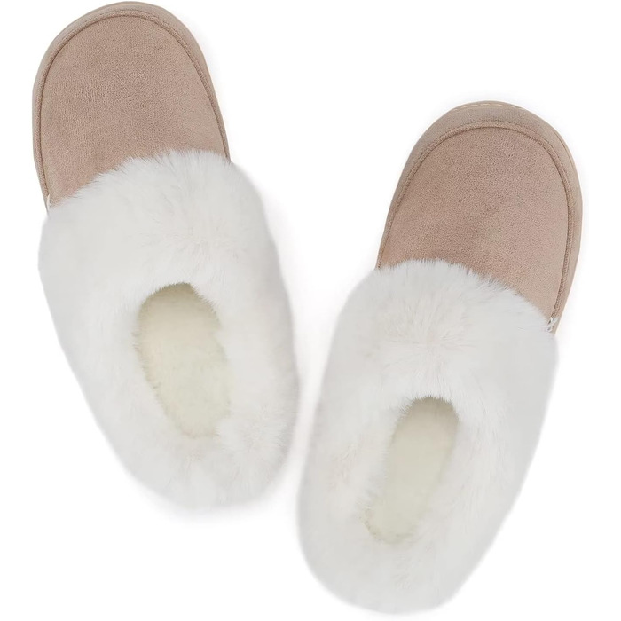 Тапочки жіночі NineCiFun, меморі-піна, теплі, з антиковзкою підошвою, для дому та вулиці, сірі (світло-сірі), 40/41.5 EU, хакі