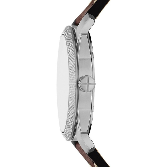 Годинник Fossil Machine для чоловіків, кварцовий, з датою, з металевим або шкіряним ремінцем (42 мм, теплий коричневий)