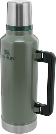 Термос Stanley Classic Legendary, 1900 мл, зелений: нержавіюча сталь, BPA-Free, для гарячих та холодних напоїв