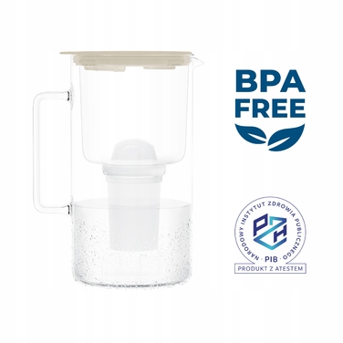 Скляний фільтр-кувшин Wessper D4 BOROSILICATE MINI FF BG з фільтром