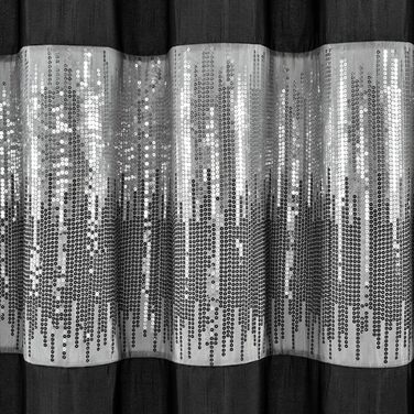 Шторка для душу Lush Decor Night Sky, 183 x 183 см, сірий та білий колір