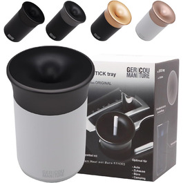 GC German Couture Ashtray Car Ashtray compatible with IQOS ILUMA PRIME TEREA Sticks & Heets Sticks + Glo Hyper Pro Air neo Sticks & for PLOOM Accessories, white/grey