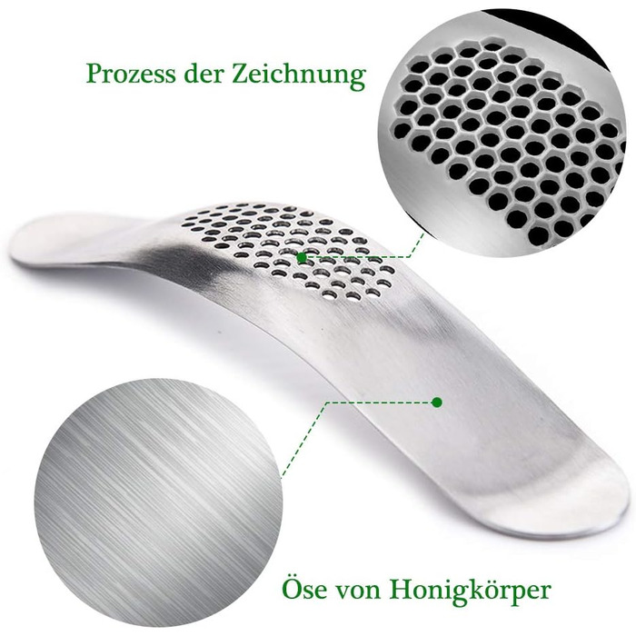 Прес для часнику THETAG, нержавіюча сталь, прес для часнику, млин для часнику