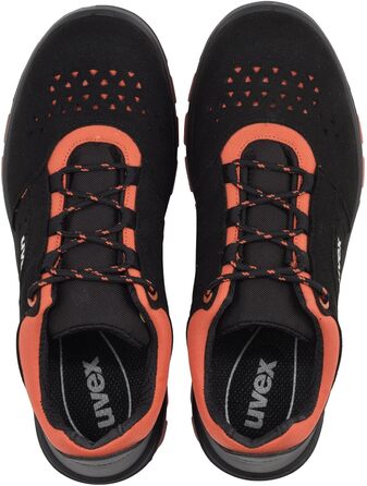 Черевики робочі Uvex 2 Xenova Geloche S1 - чоловічі, чорно-помаранчеві (44 EU)
